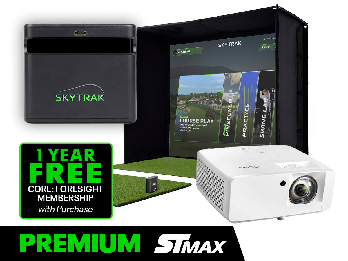 SKYTRAK ST MAX Golf Simulator | Premium Studio Package