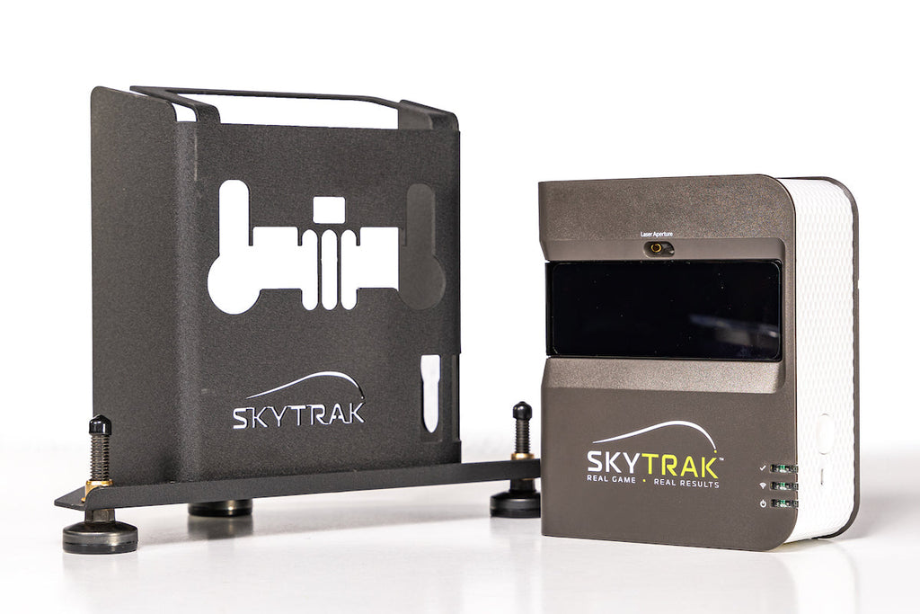 SkyTrak launch monitor and the SkyTrak metal protective case